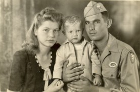 Luella, Garland Jr, Garland Sr 1944